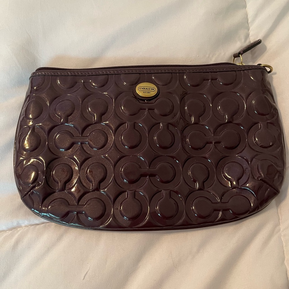 Coach Peyton Purple Wristlet